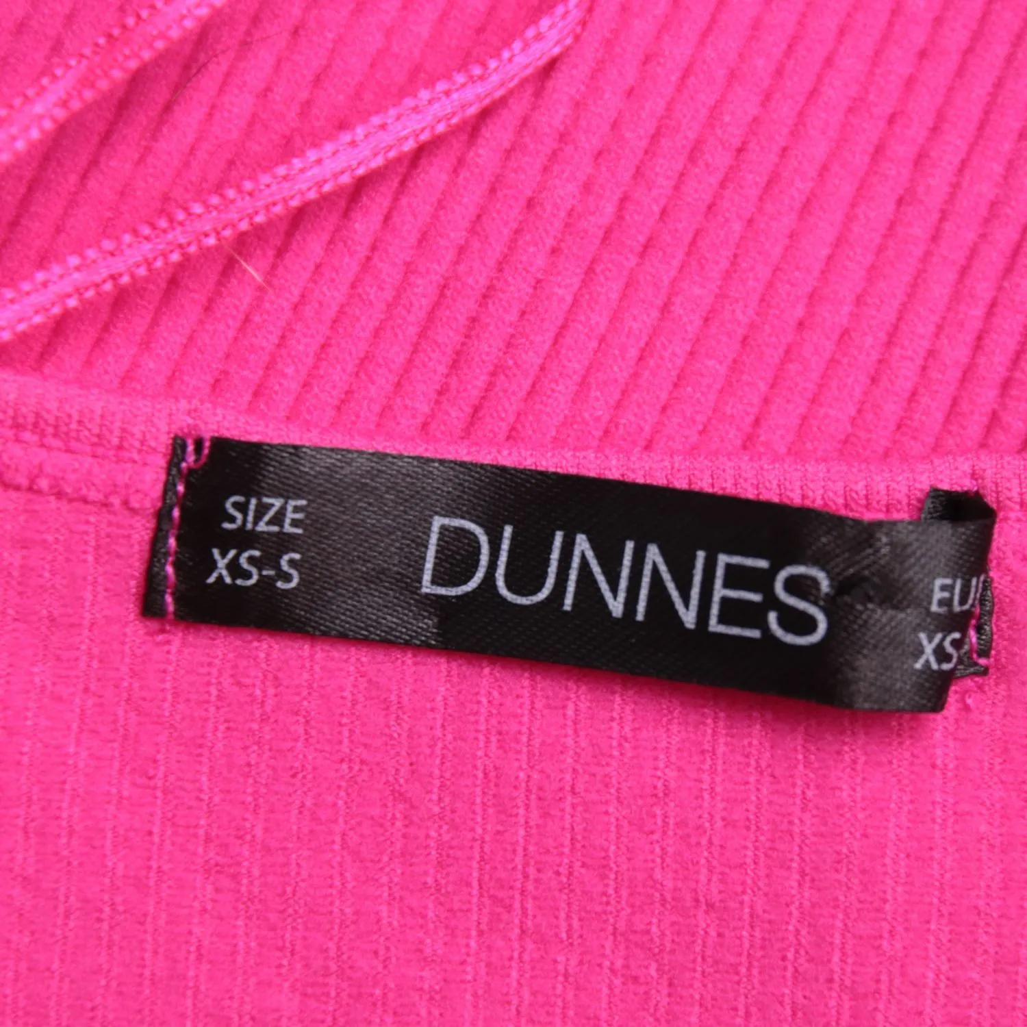 Розовый лонгслив Dunnes Stores в рубчик, размер 40 (XS)